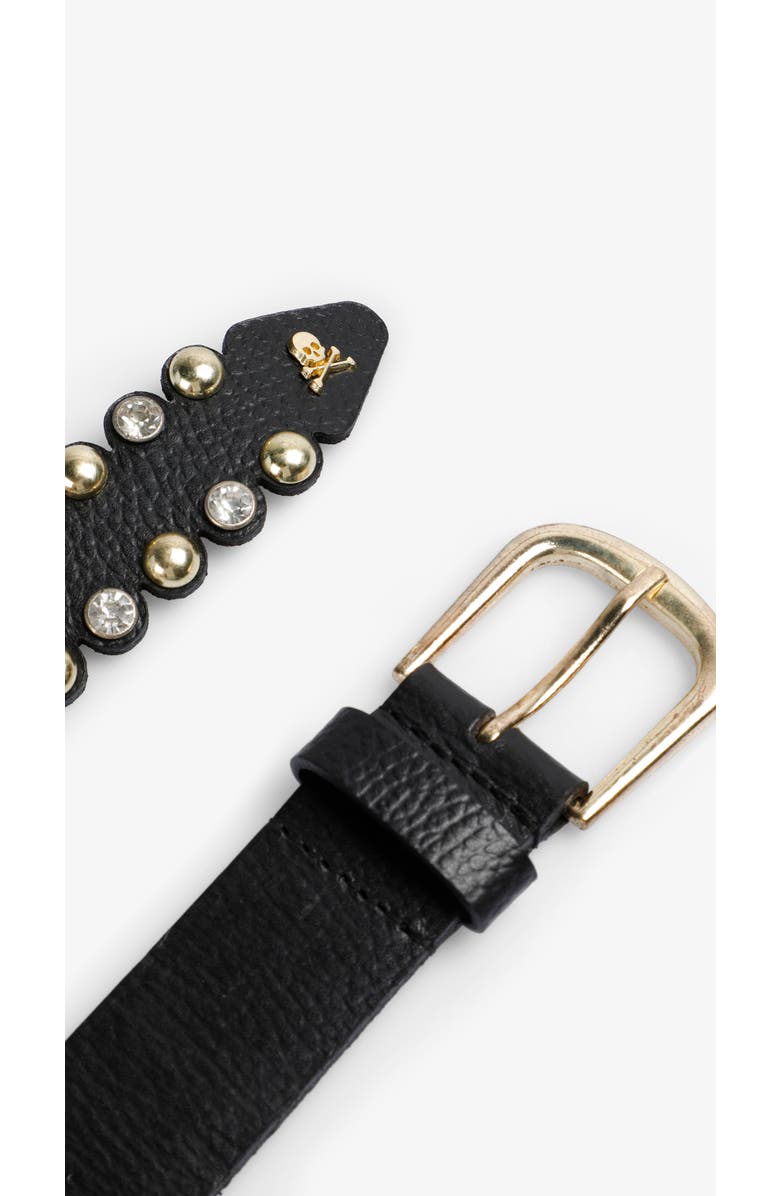 Scalpers Sandy Cristal Belt, Alternate, color, Black