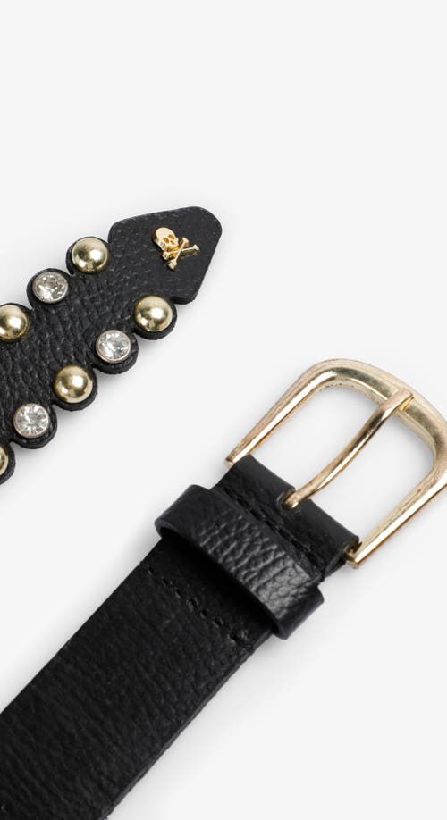 Scalpers Sandy Cristal Belt In Black