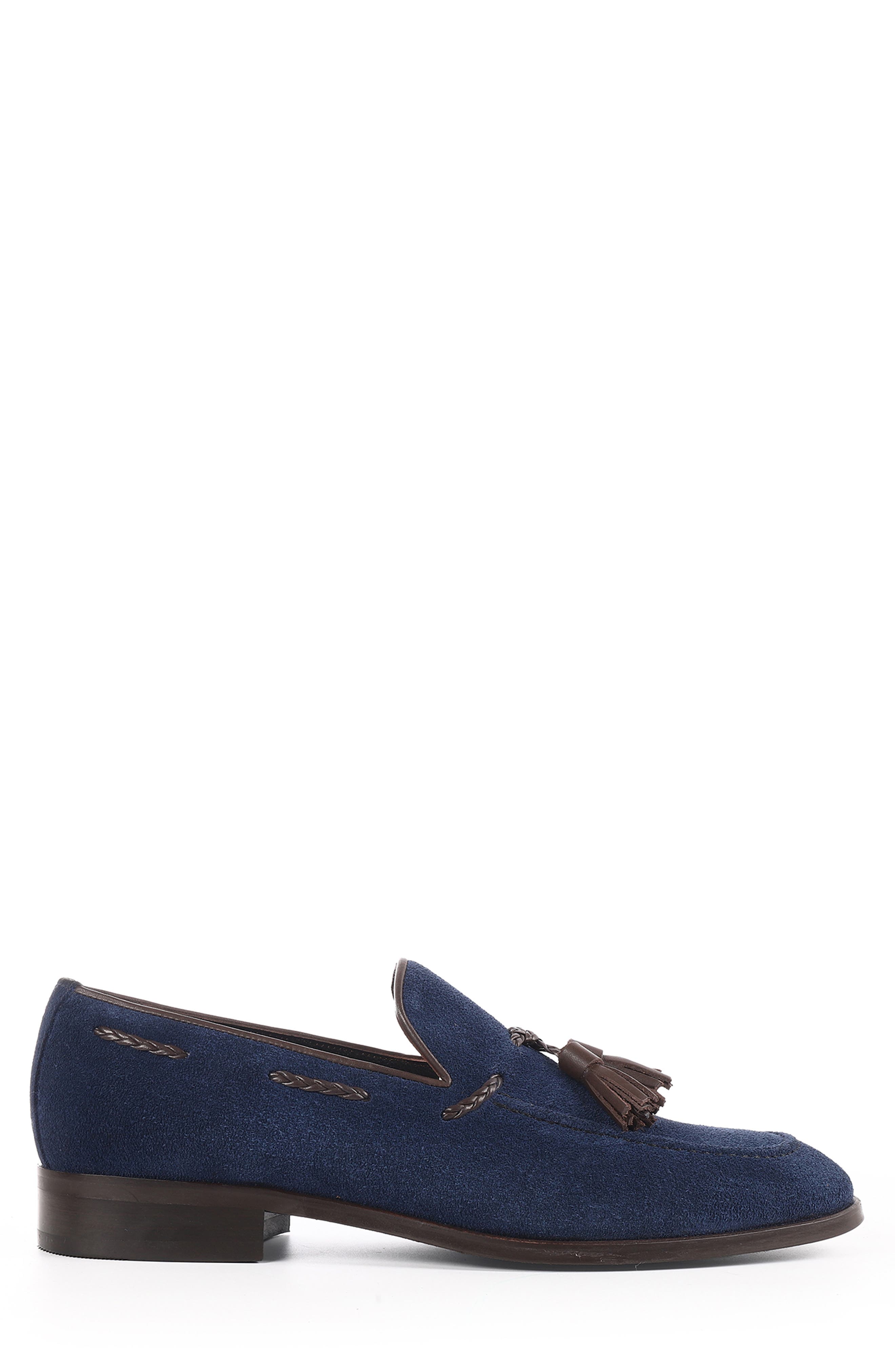Virginia Tassel Loafer, Alternate, color, NAVY BLUE