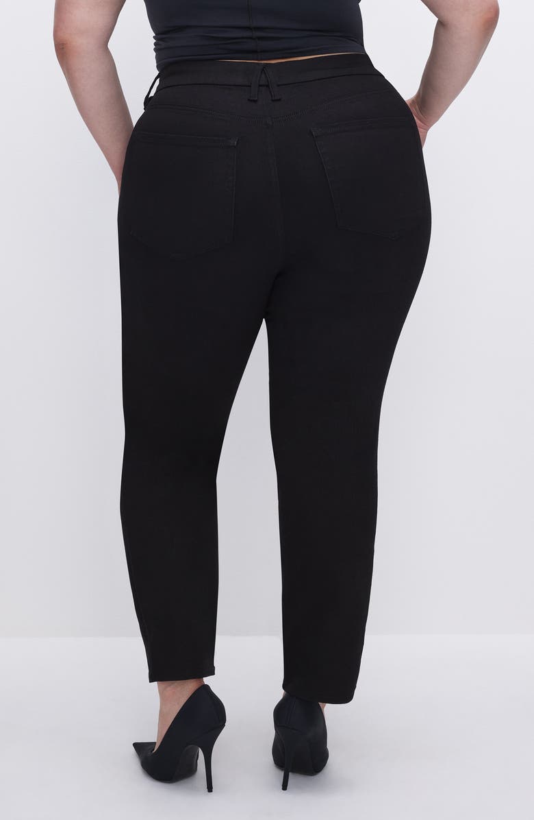 Good American Good Classic Crossover High Waist Jeans, Alternate, color,