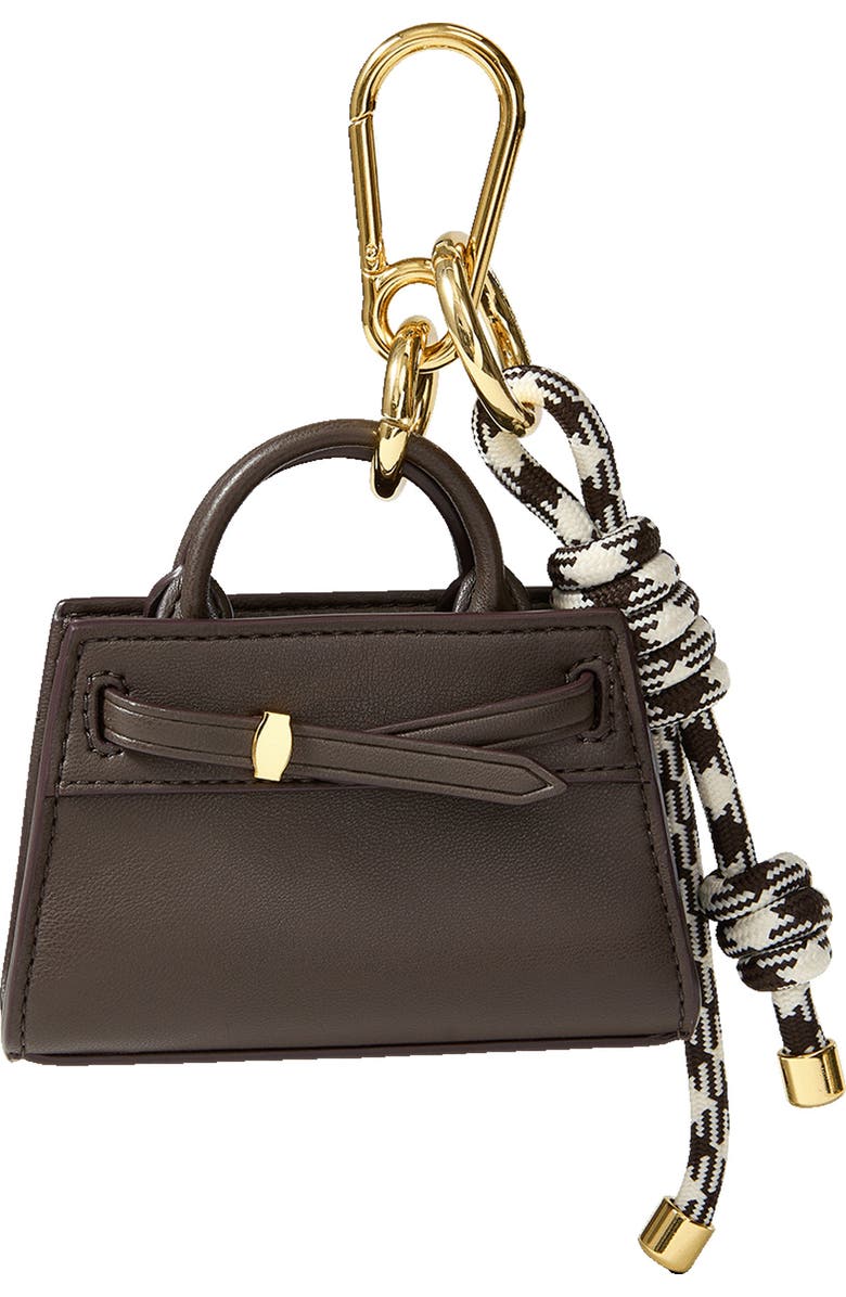Veronica Beard Dash Bag Charm, Main, color, Espresso Multi