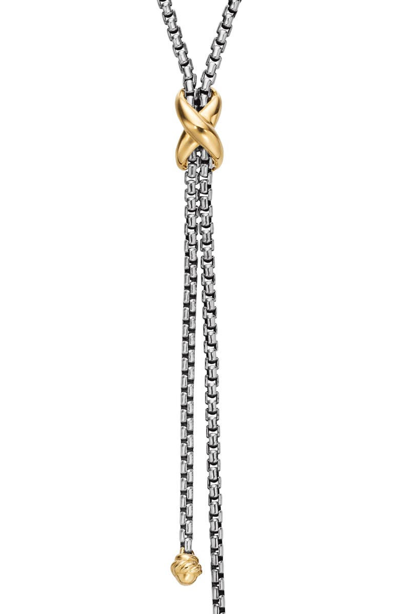 Petite X Lariat 18K Gold Y-Necklace
