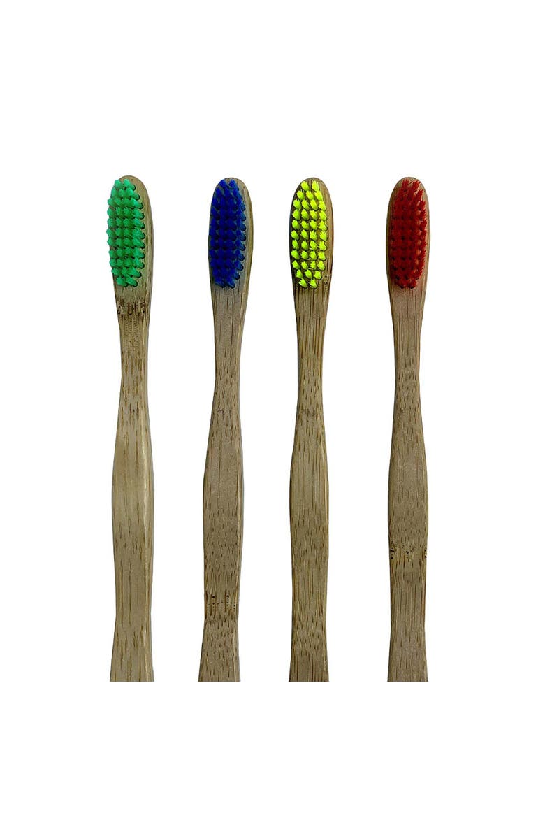 100% Natural Eco Toothbrushes, Alternate, color, Multicolor