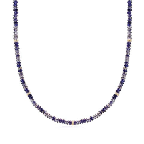 Iolite Bead Necklace
