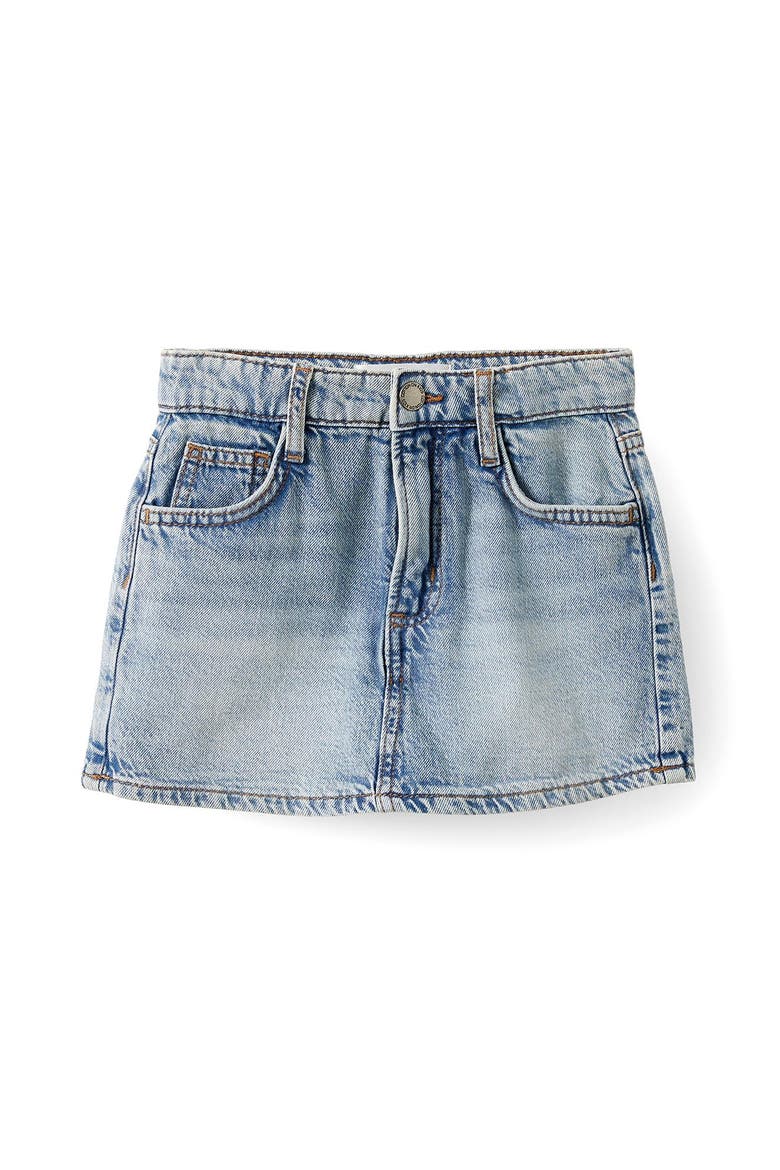 Kid's Alayna Aline Denim Skort, Main, color, Airlie Light Blue