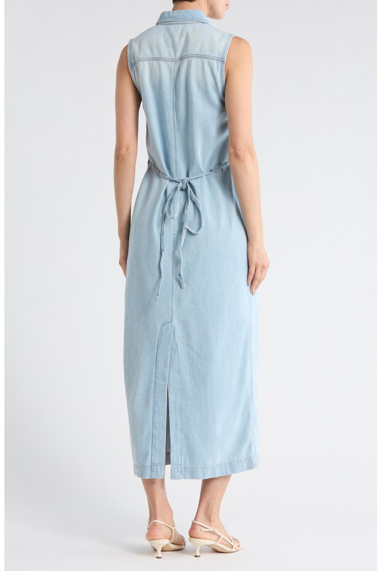 Iliana Sleeveless Denim Dress, Alternate, color, POOLSIDE