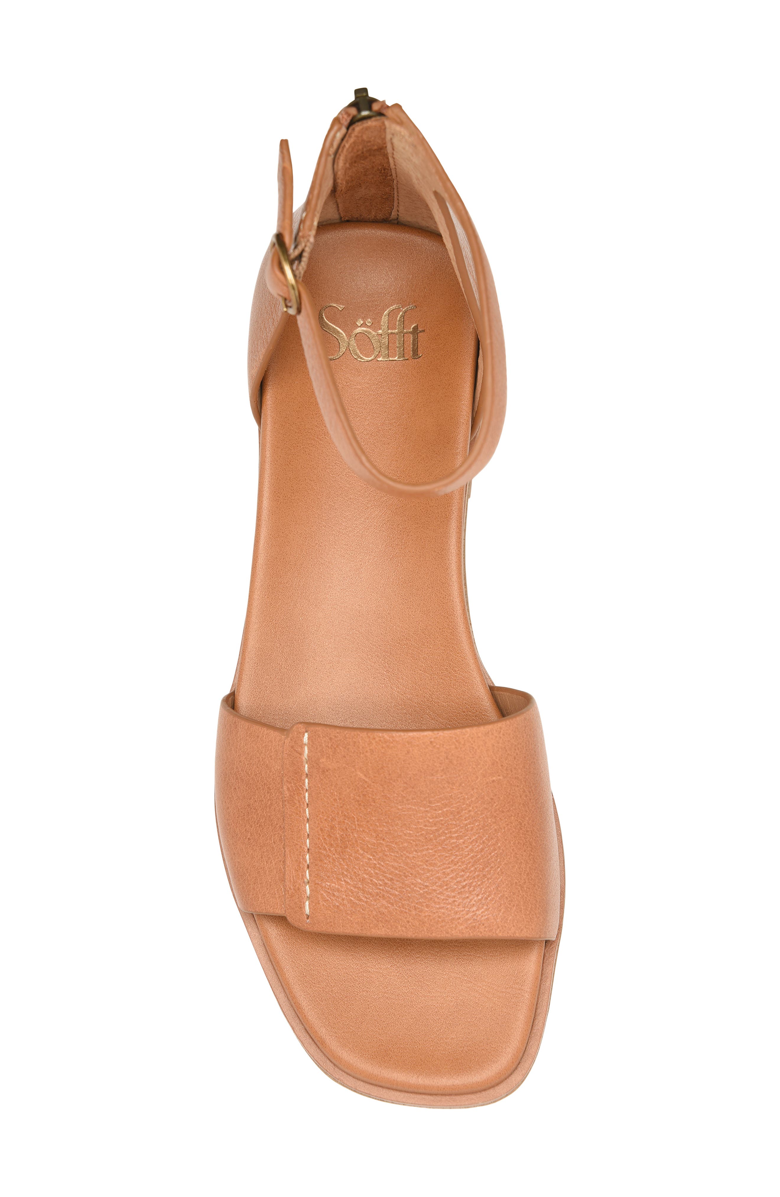 Reyna Ankle Strap Sandal, Alternate, color, COGNAC