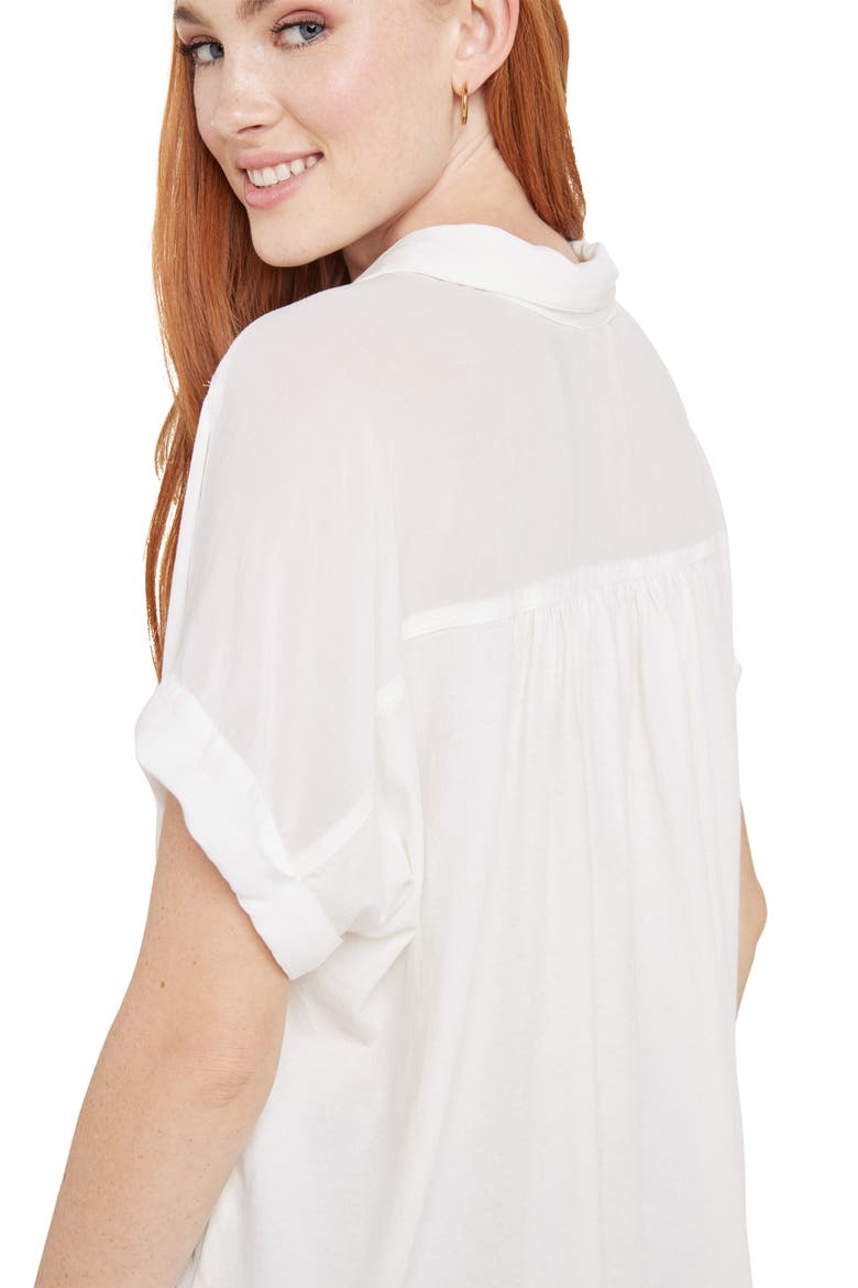 Paige Button-Up Shirt, Alternate, color, WHITE