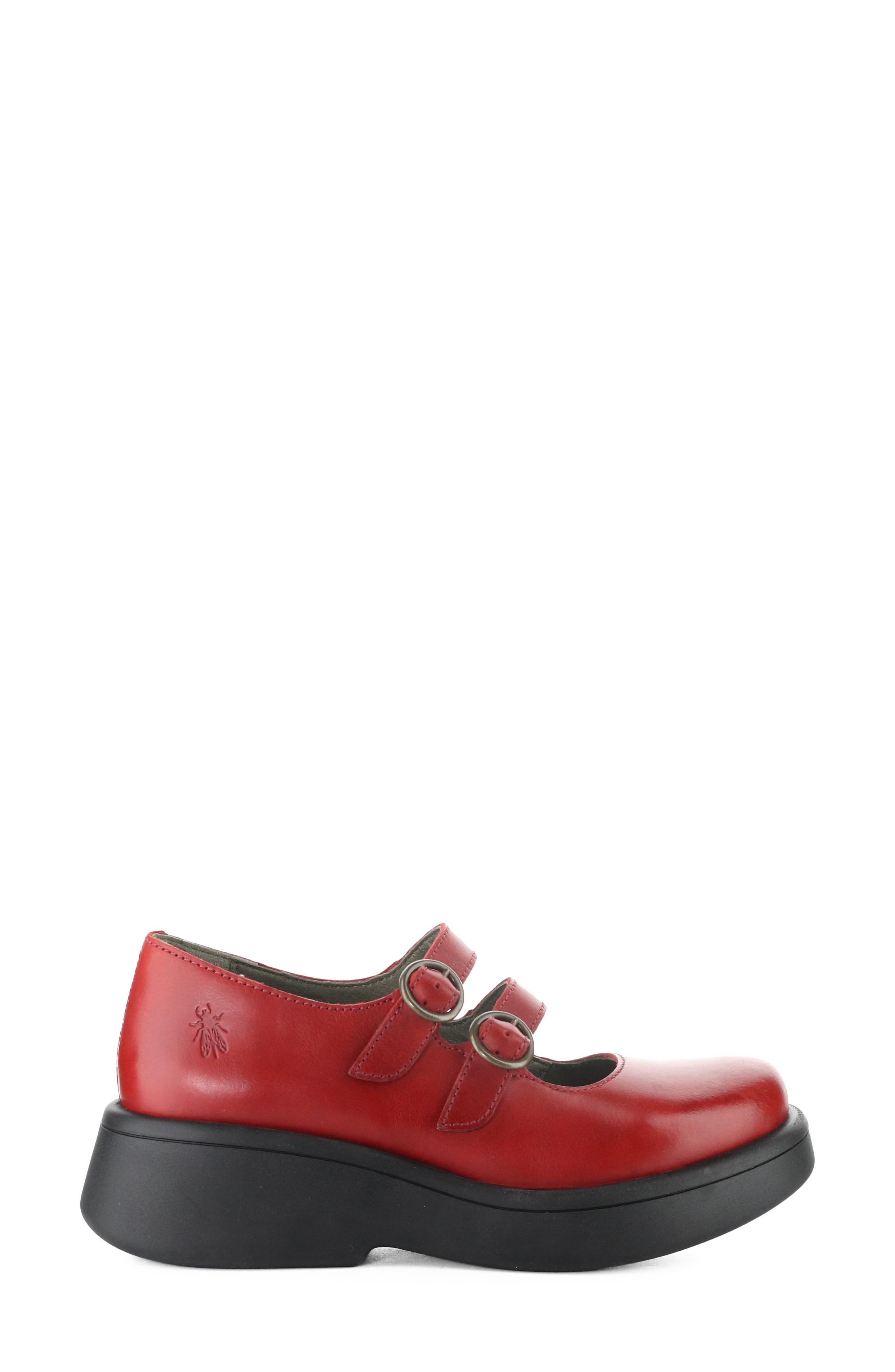 Mily Mary Jane Flat, Alternate, color, 002 RED