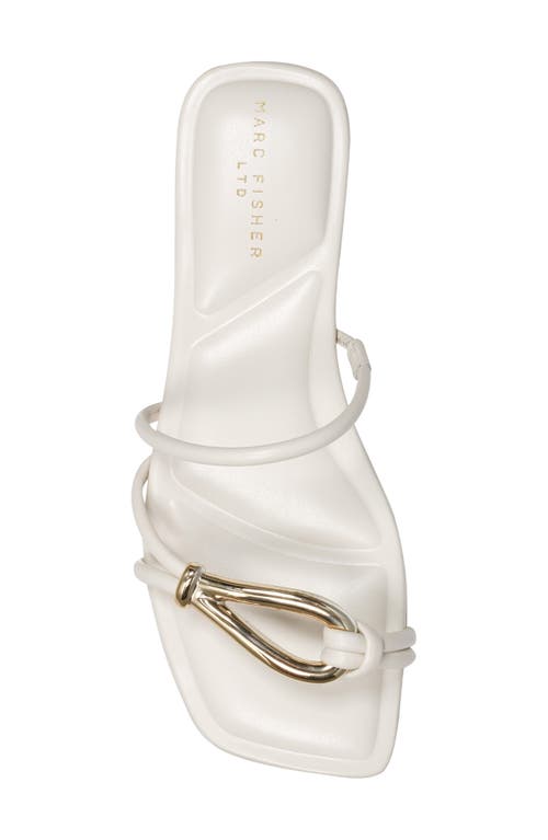 Marc Fisher Ltd Mazza Slide Sandal In Ivory
