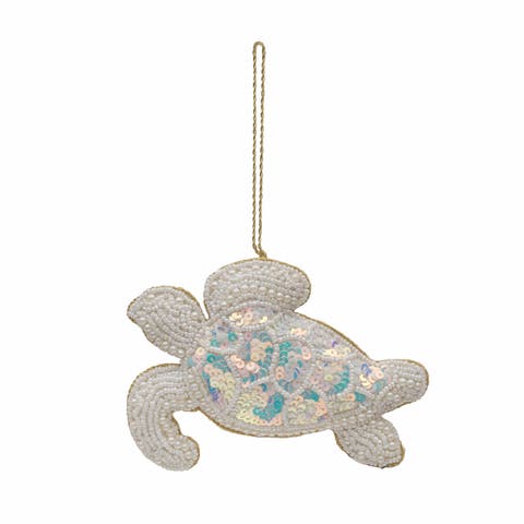 Pearl Shimmer Sea Turtle Ornament