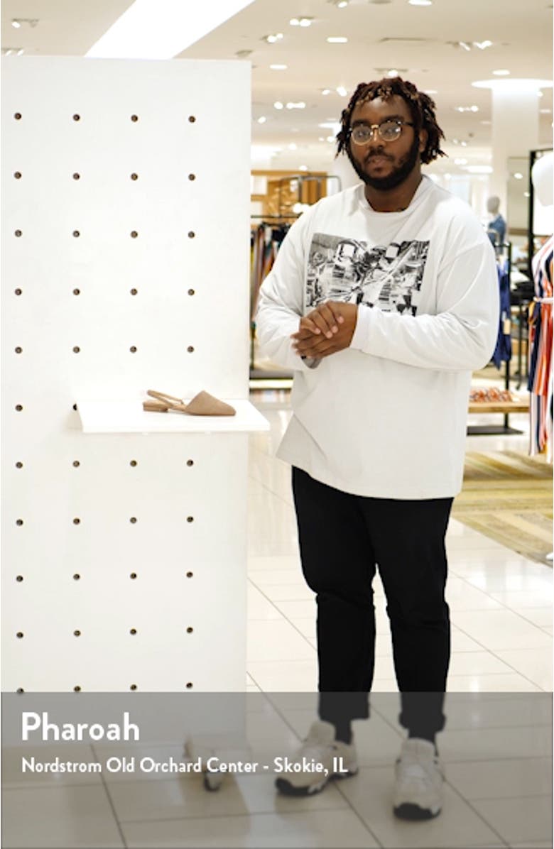 Cab Pointy Toe Slingback Flat, sales video thumbnail