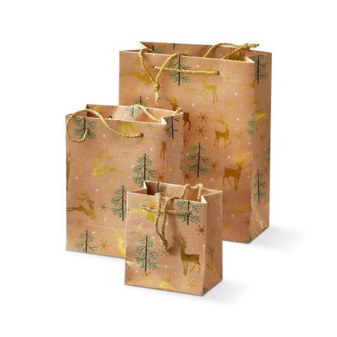 Woodland Gift Bag Multicolor Paper Bags for Christmas