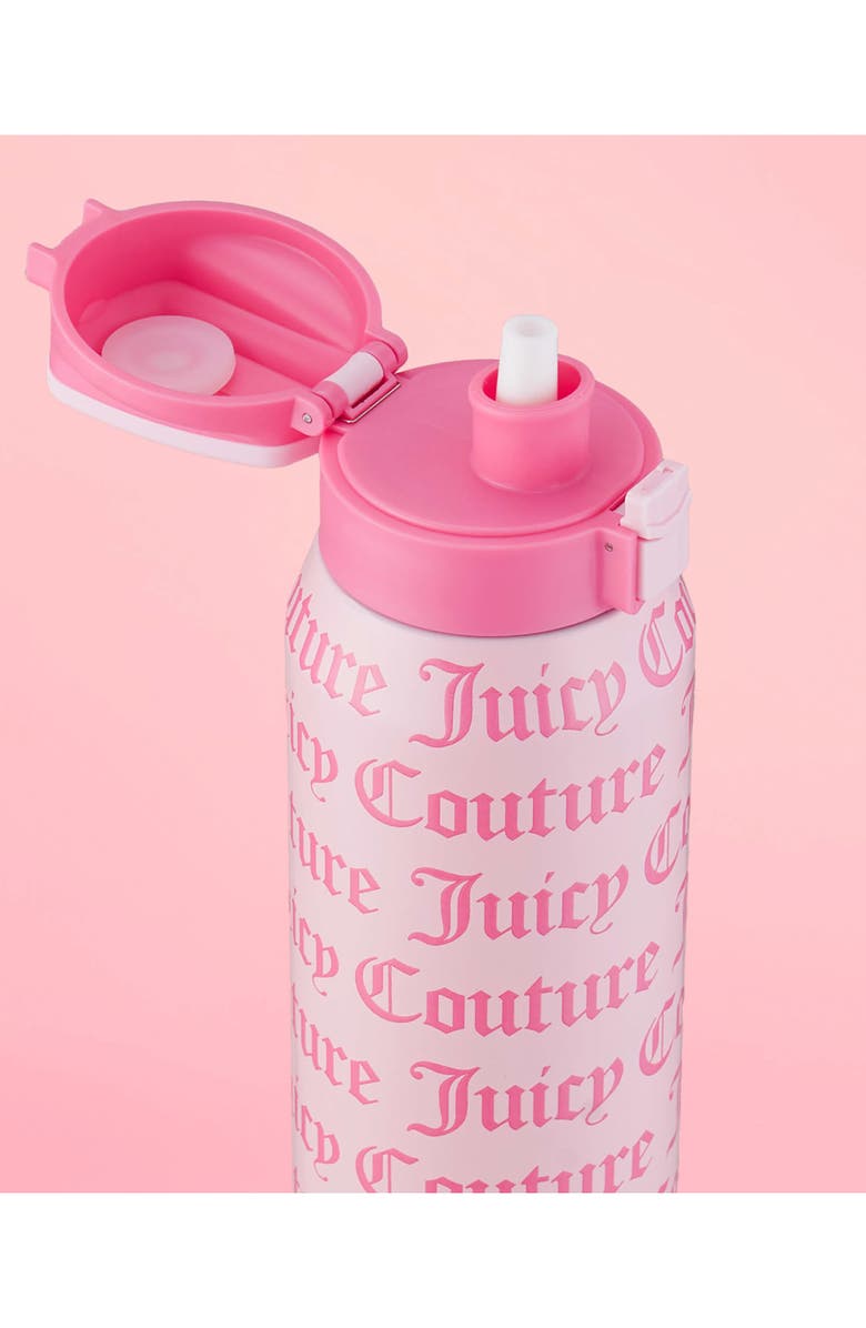 Juicy Couture Glam Getaway Logo Flip Hydration Stainless Steel Tumbler, Alternate, color, Ballerina Pink