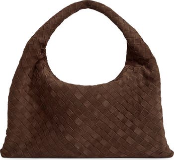 トートバッグ BOTTEGA VENETA Suede Small Hop Shoulde Bottega Veneta Small Hop Shoulder Bag | Neiman Marcus