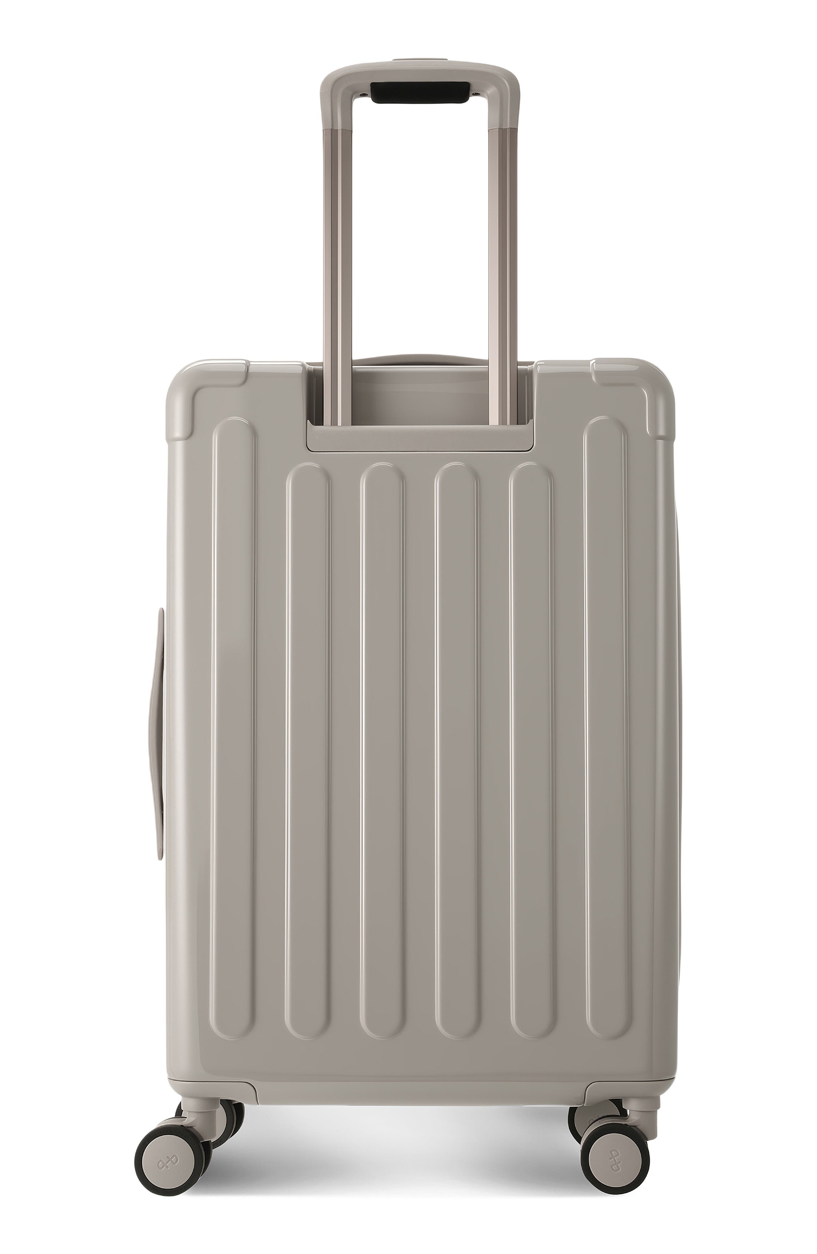 Hedgren Nostos Glossy Medium Spinner Suitcase, Alternate, color, Pebble
