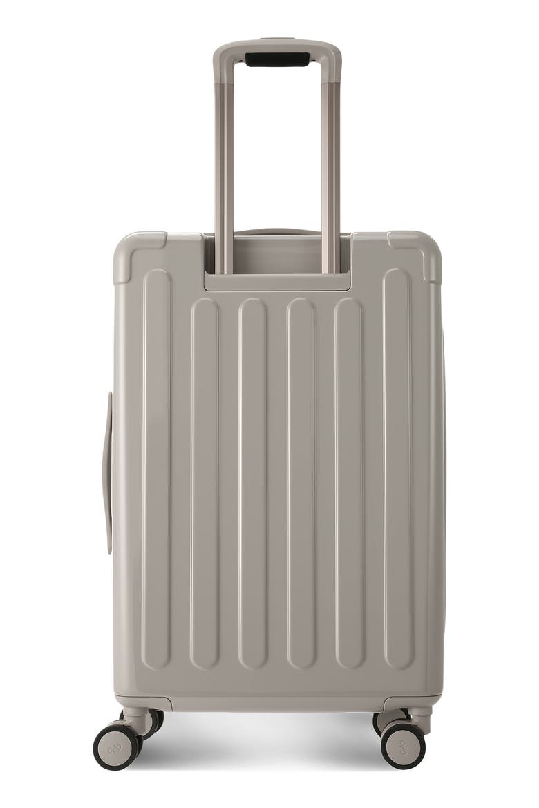 Nostos Glossy Medium Spinner Suitcase, Alternate, color, PEBBLE