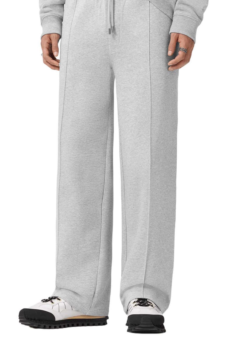 AllSaints Milo Tie Waist Sweatpants, Main, color, Light Grey Marl