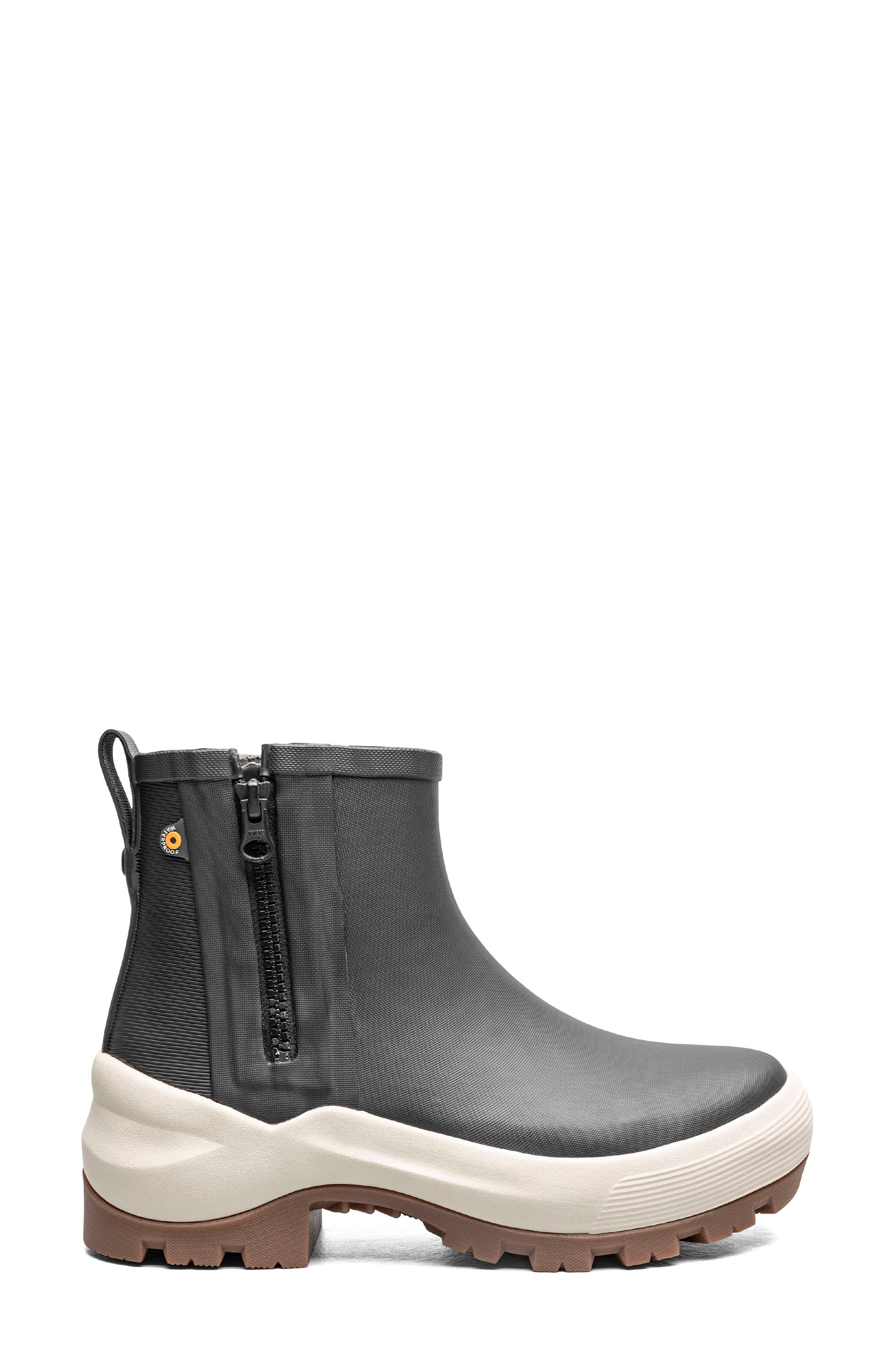 Piper Zip Rain Bootie, Alternate, color, BLACK MULTI