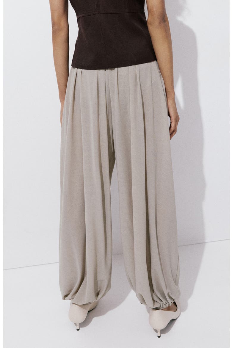 Mid Rise Baggy Elastic Hem Pants, Main, color, LIGHT/PASTEL GREY