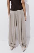 MANGO Mid Rise Baggy Elastic Hem Pants