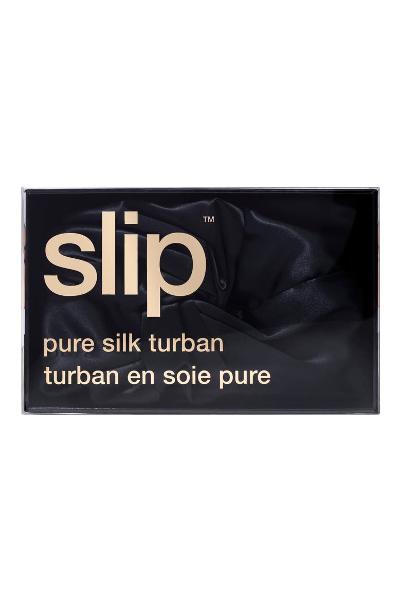Pure Silk Hair Wrap, Alternate, color, BLACK
