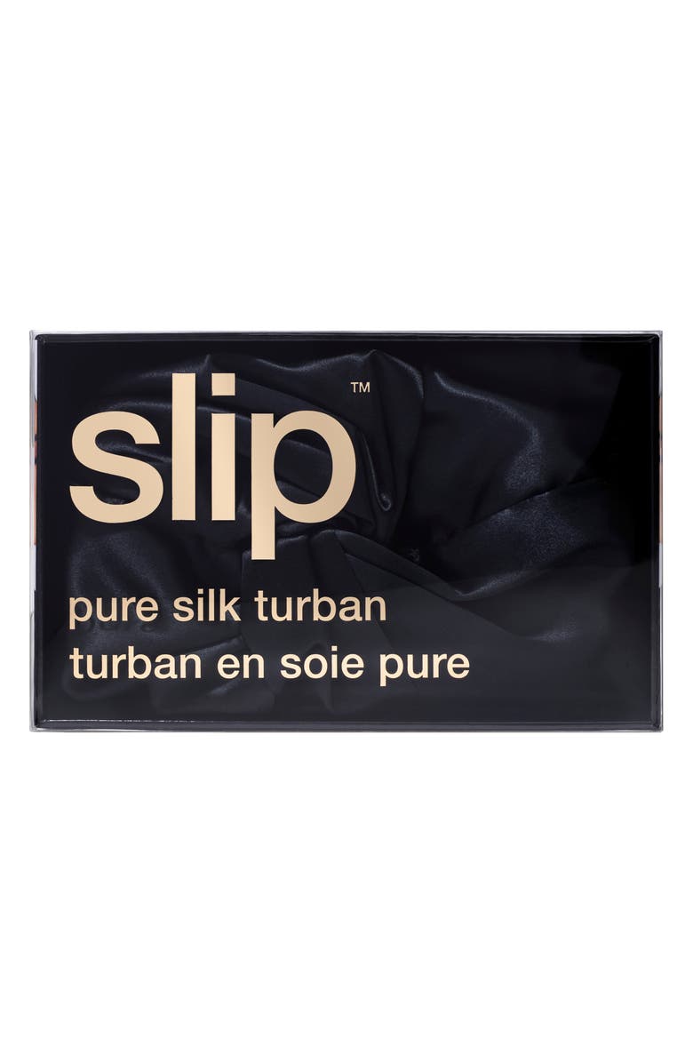 slip Pure Silk Hair Wrap, Alternate, color, Black