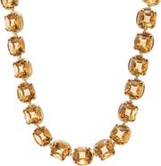 BY ADINA EDEN Square Champagne Tennis Necklace
