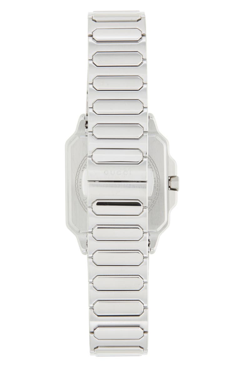 G-Flat Red Bracelet Watch, 30mm, Alternate, color, SILVER/ RED