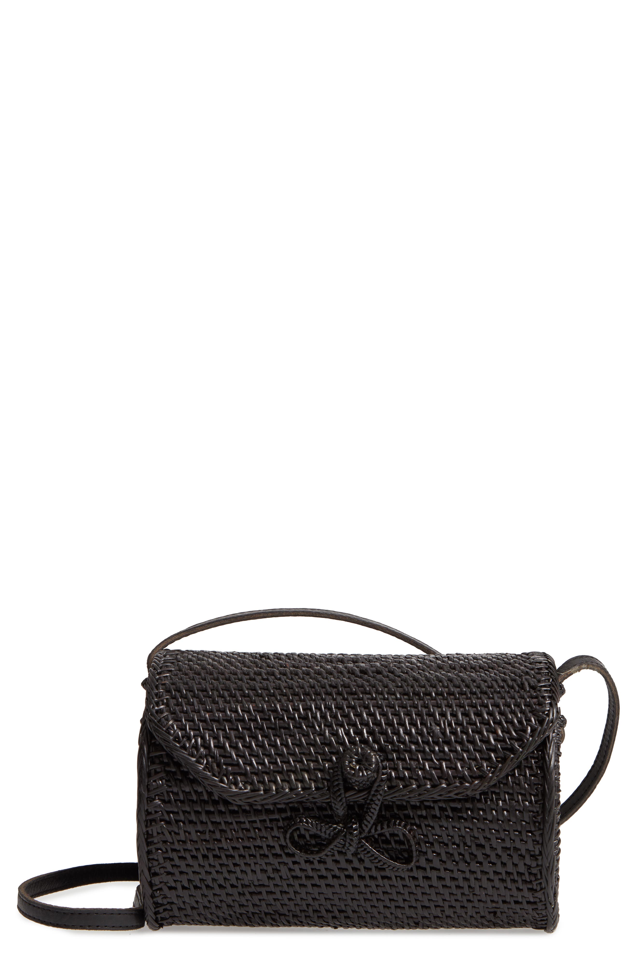 Street Level Cylinder Woven Crossbody Bag, Main, color, 
