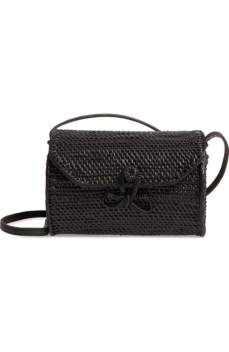 Street Level Cylinder Woven Crossbody Bag, Main, color,