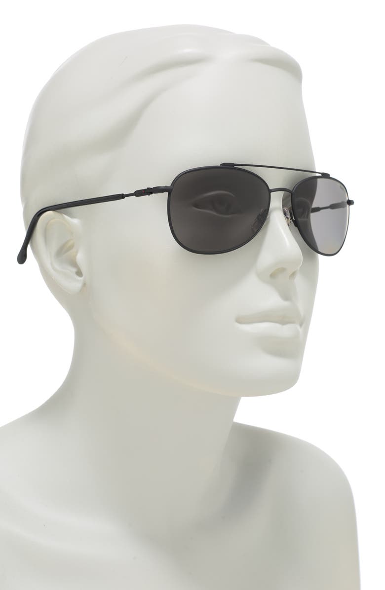 Carrera Eyewear 58mm Aviator Sunglasses, Alternate, color, 