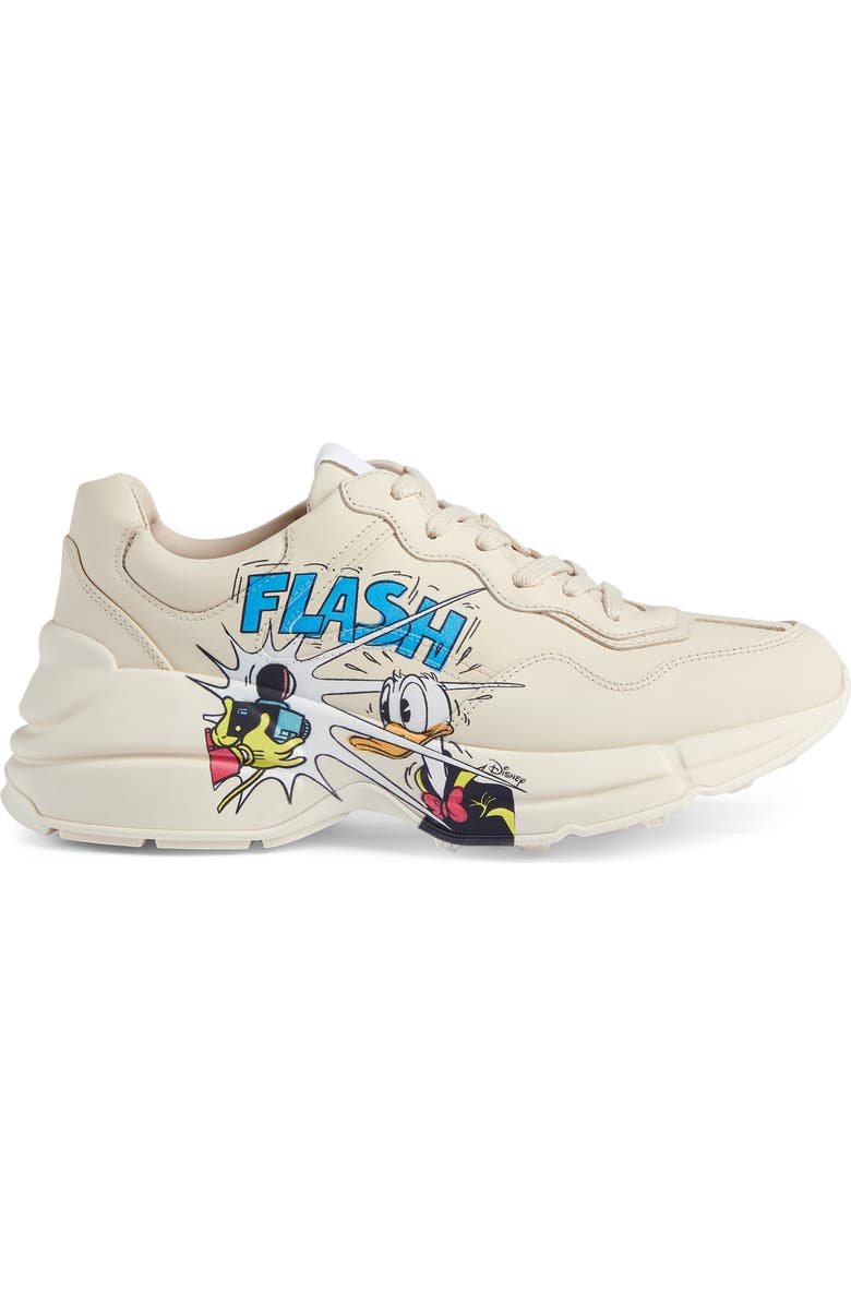 Gucci x Disney Rhyton Donald Duck Sneaker, Alternate, color,