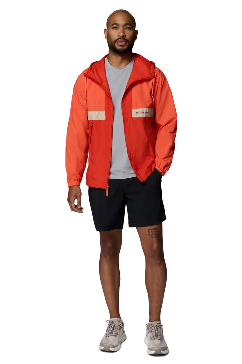 Spire Valley Water Repellent Windbreaker, Alternate, color, ZING/ SUPER SONIC/ ANCIENT