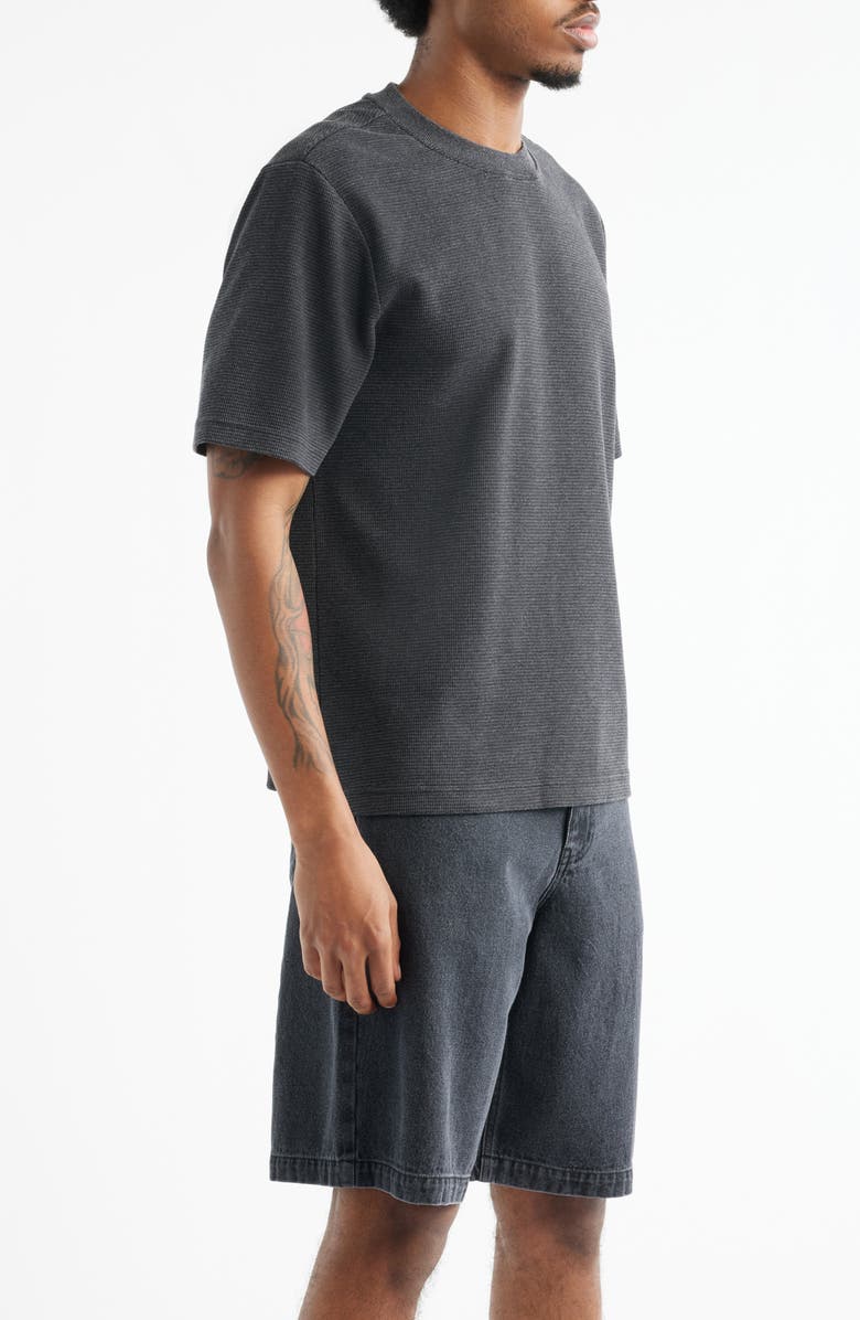 BP. Oversize Waffle T-Shirt, Alternate, color, Black