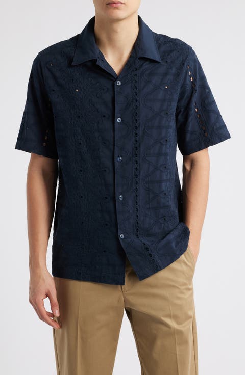 Julio 5392 Eyelet Camp Shirt