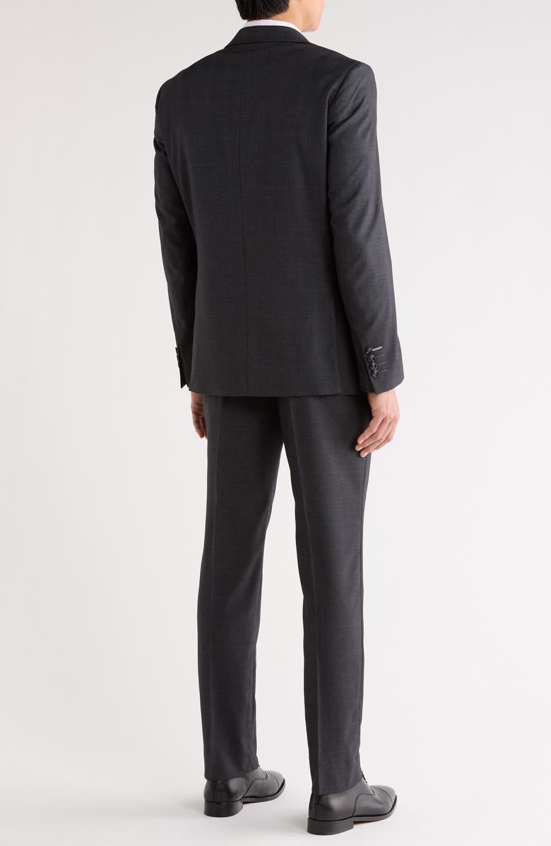 Scotch & Soda Classic Fit Windowpane Suit, Alternate, color, Charcoal
