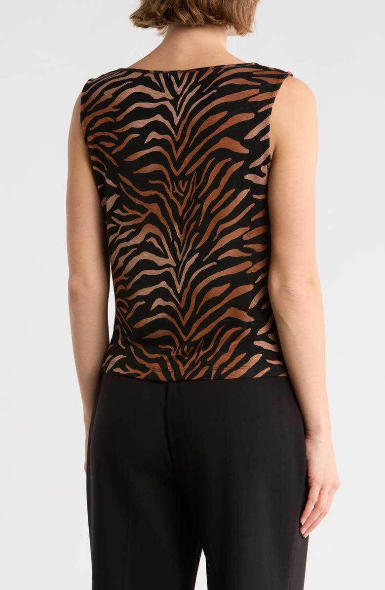 Tart Gigi Draped Woven Tank Top, Alternate, color, Classic Zebra