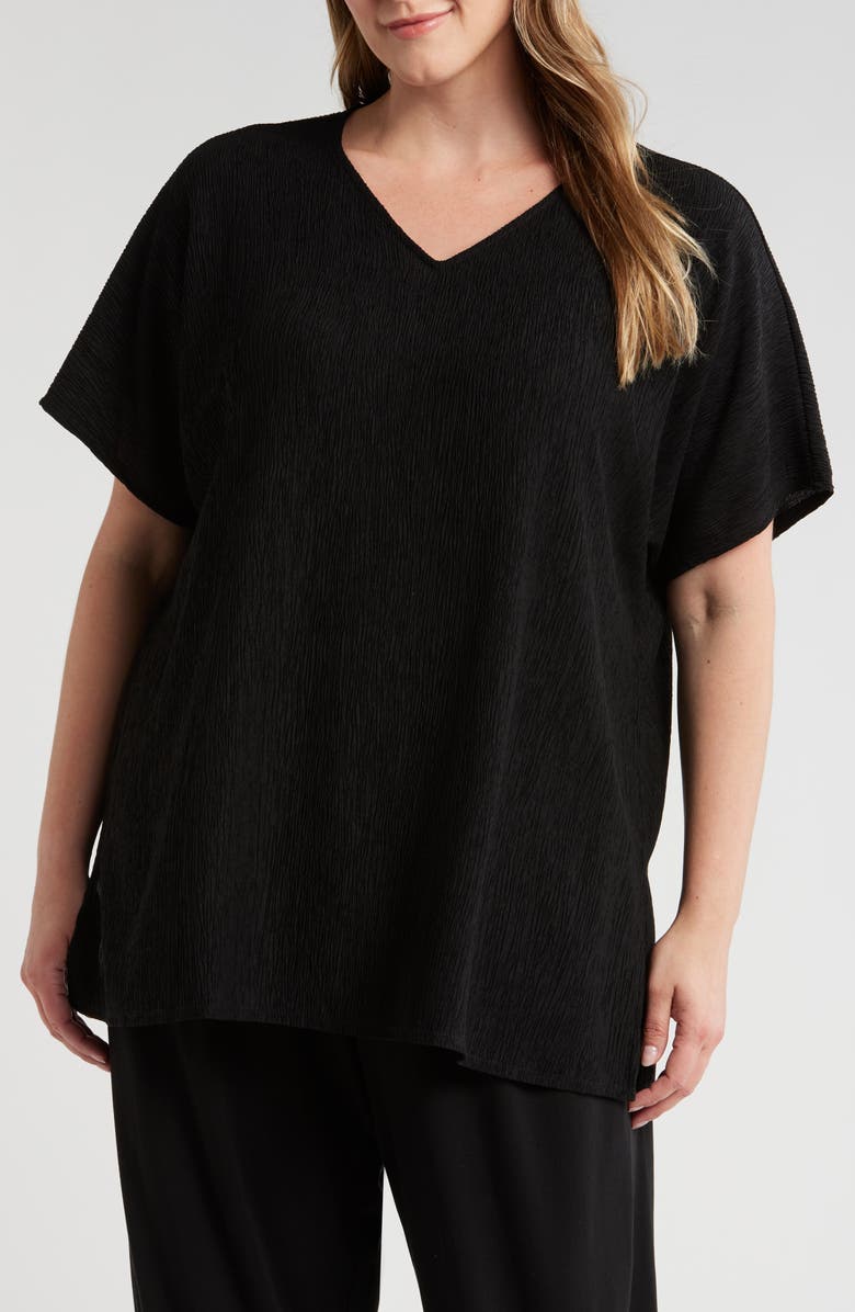 Eileen Fisher V-Neck Tunic Top, Main, color,