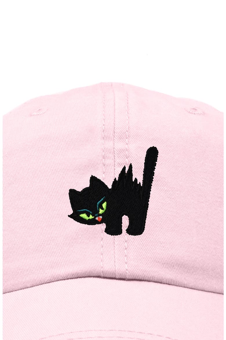 Blink Black Cat Dad Cap, Alternate, color, Washed Pink