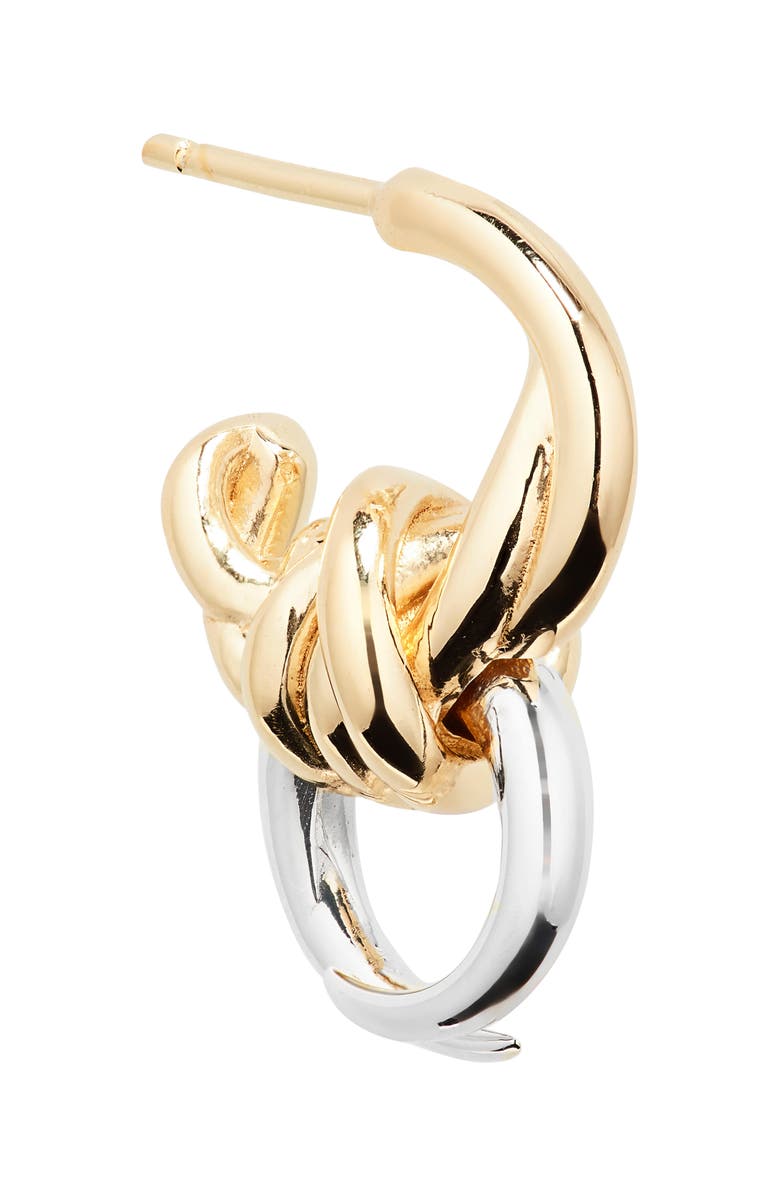 Bottega Veneta Knot Hoop Earrings, Alternate, color, 