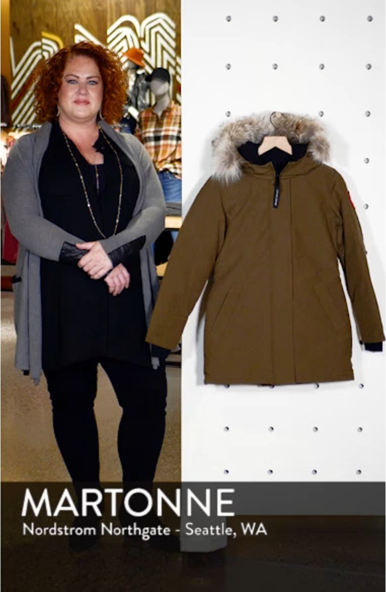 Victoria Fusion Fit Down Parka with Genuine Coyote Fur Trim, sales video thumbnail