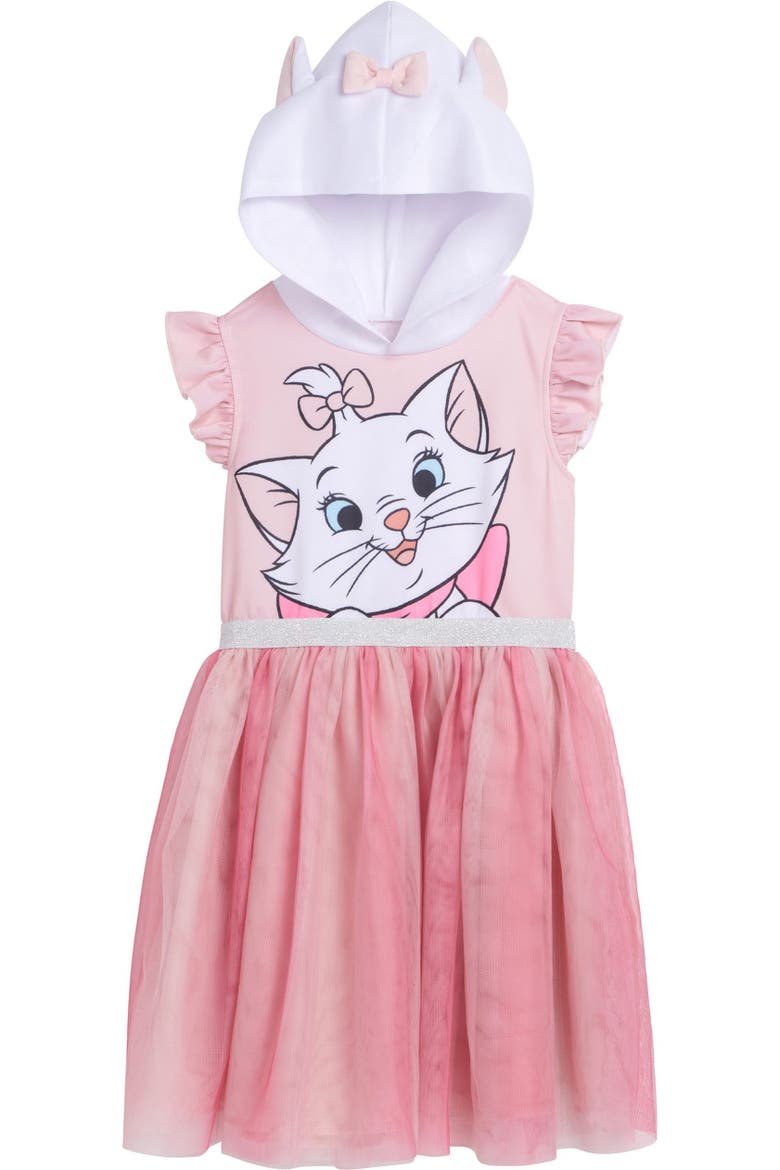 The Aristocats Marie Cosplay Hooded Dress, Main, color, Marie Pink White
