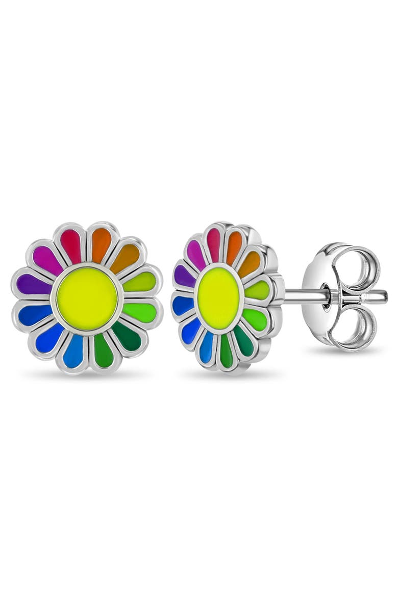 Multicolored Petal Girl Earrings, Main, color, Multi-Color