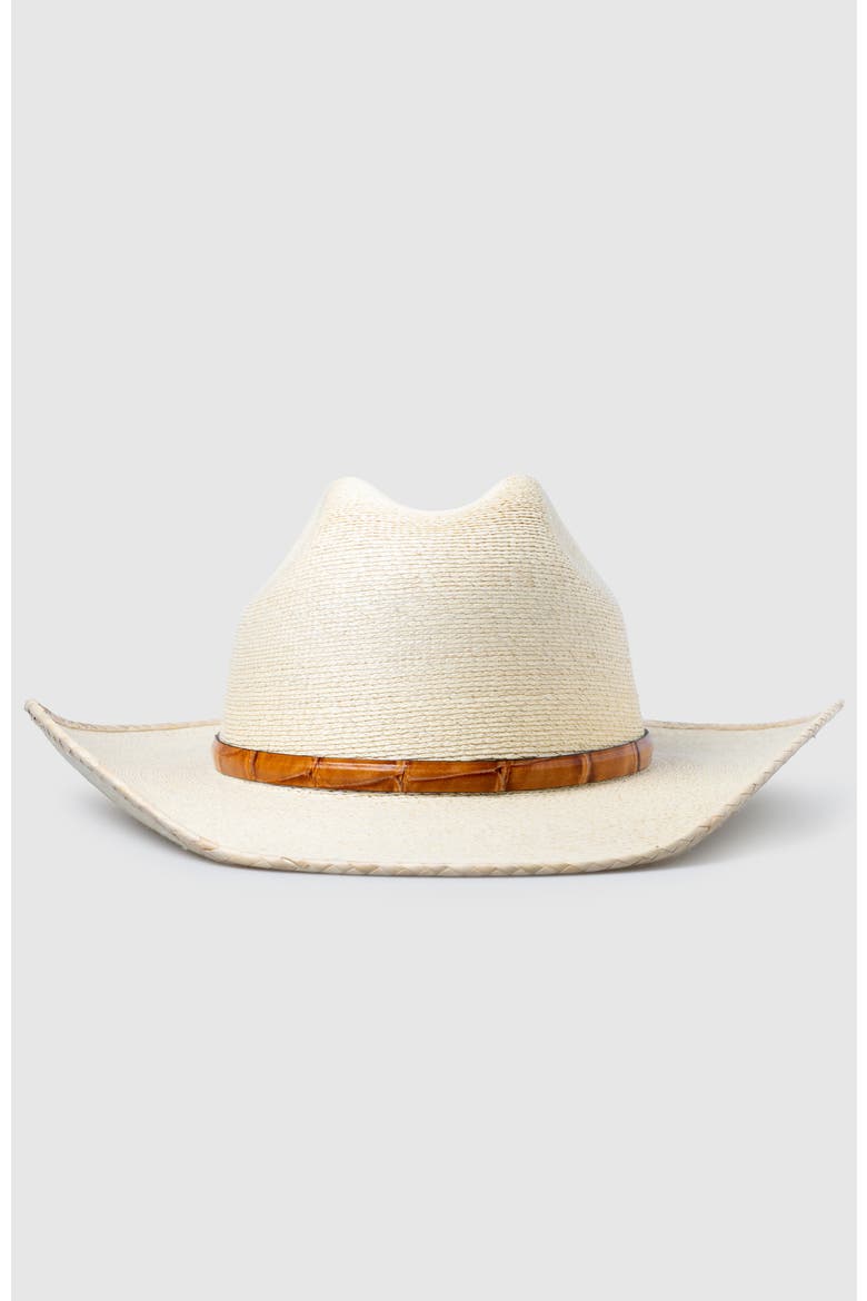 Lumina Sky  Handwoven Straw Sun Hat - Bohemian Summer Cowboy Hat, Alternate, color, Natural / Ochre