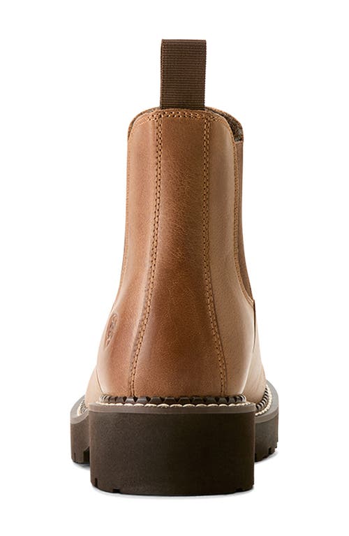 Ariat Lug Sole Chelsea Boot In Distressed Natural