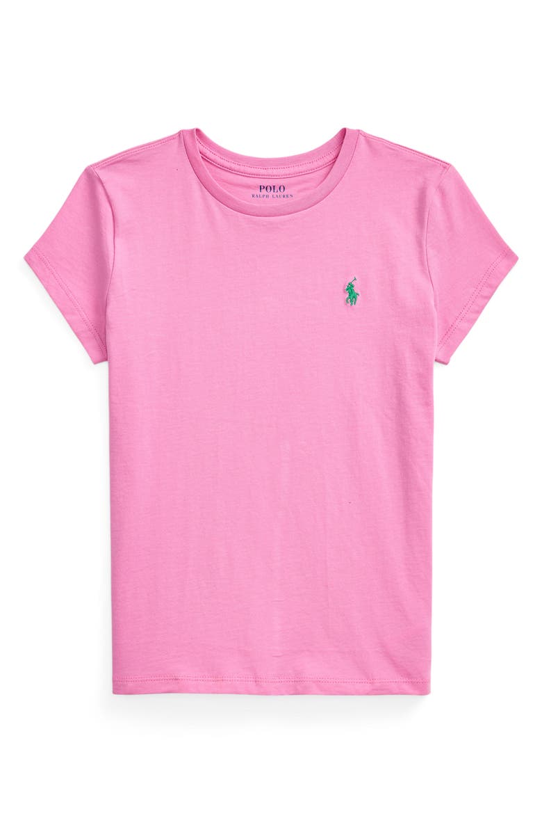 Polo Ralph Lauren Kids' Cotton T-Shirt, Main, color, Pink