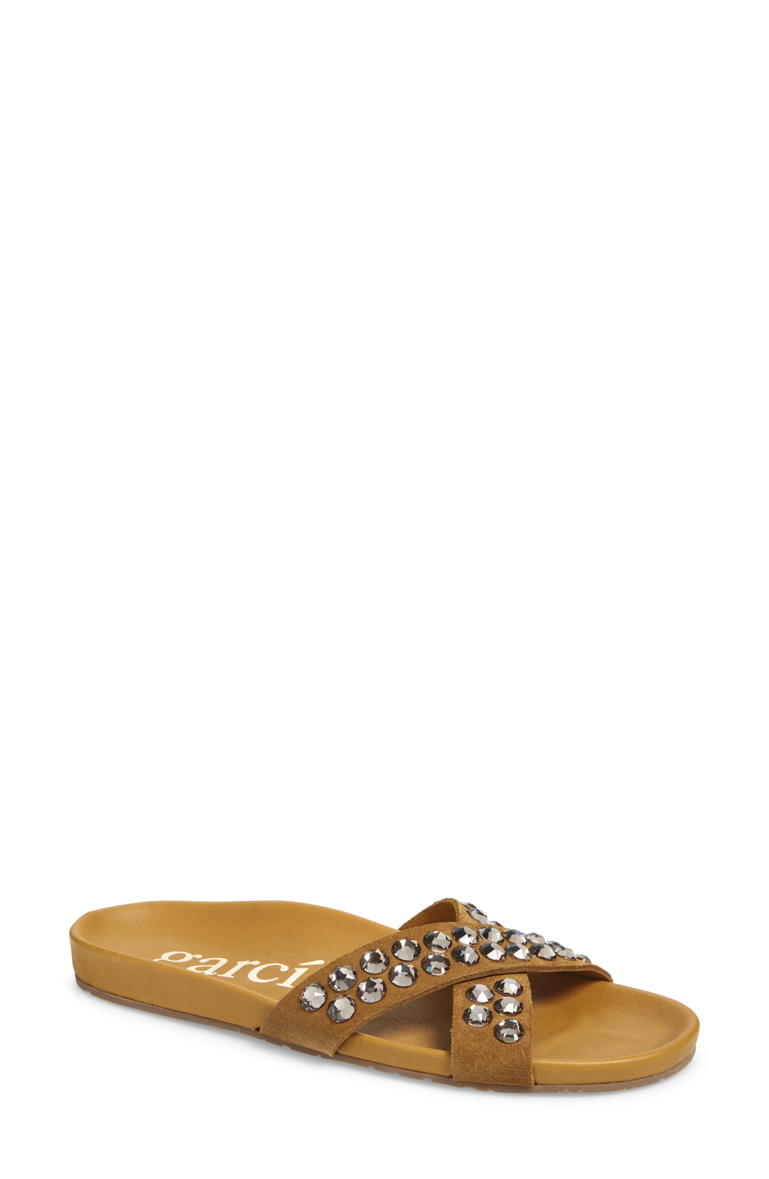 Pedro Garcia Analis Slide Sandal, Main, color, Alpaca Castoro