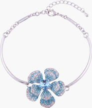 Modenaire Crystal Flower Blossom Bracelet