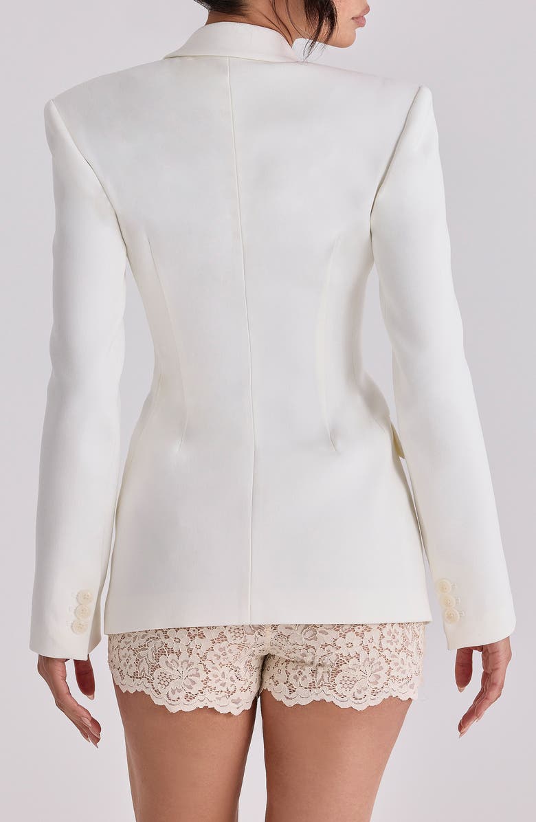 HOUSE OF CB Luella Hourglass Crepe Jacket, Alternate, color, Vintage Ivory